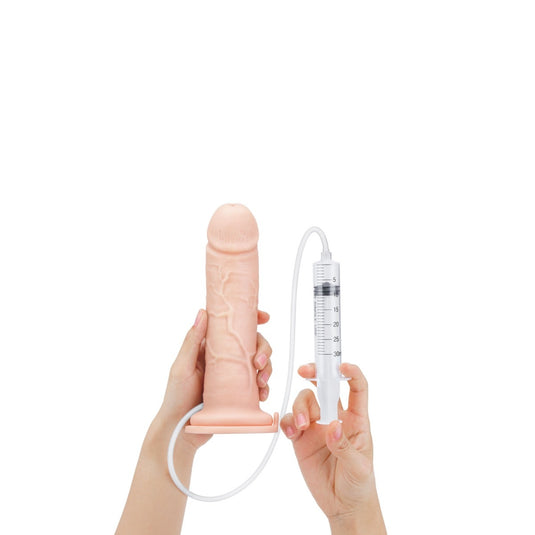 Me You Us Ultra Cock Realistic Squirting Dildo Pink 8 Inch