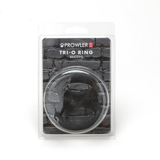 Prowler RED Tri-O Silicone Cock & Ball Ring Black