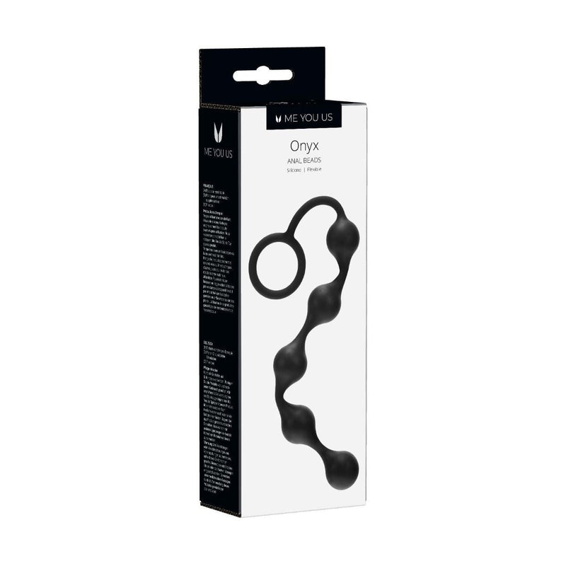 Load image into Gallery viewer, Me You Us Onyx Anal Beads Silicone Black - Simply Pleasure
