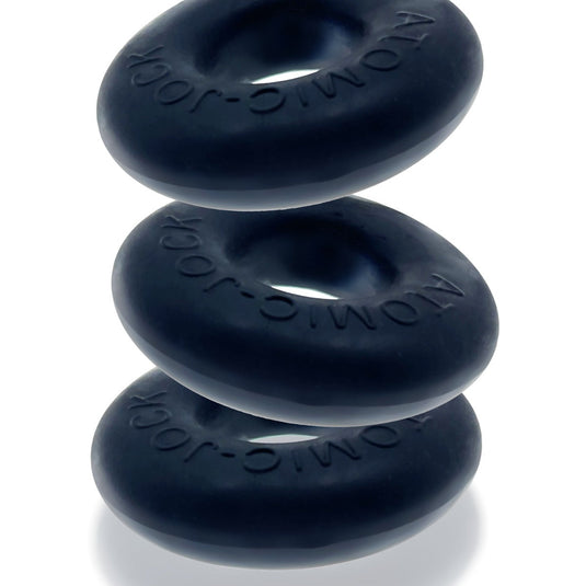 Oxballs Ringer Plus Silicone Cock Ring 3 Pack Special Edition Night
