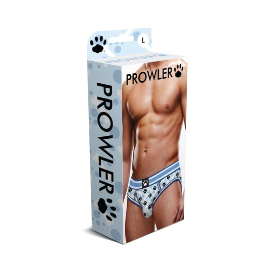 Prowler Blue Paw Backless Brief Blue White