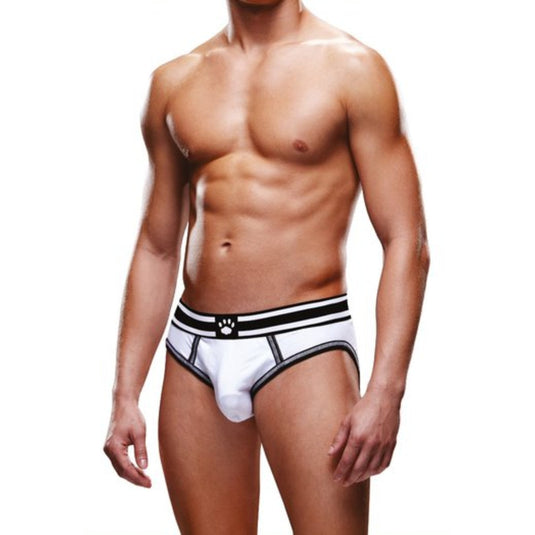 Prowler Backless Brief White Black