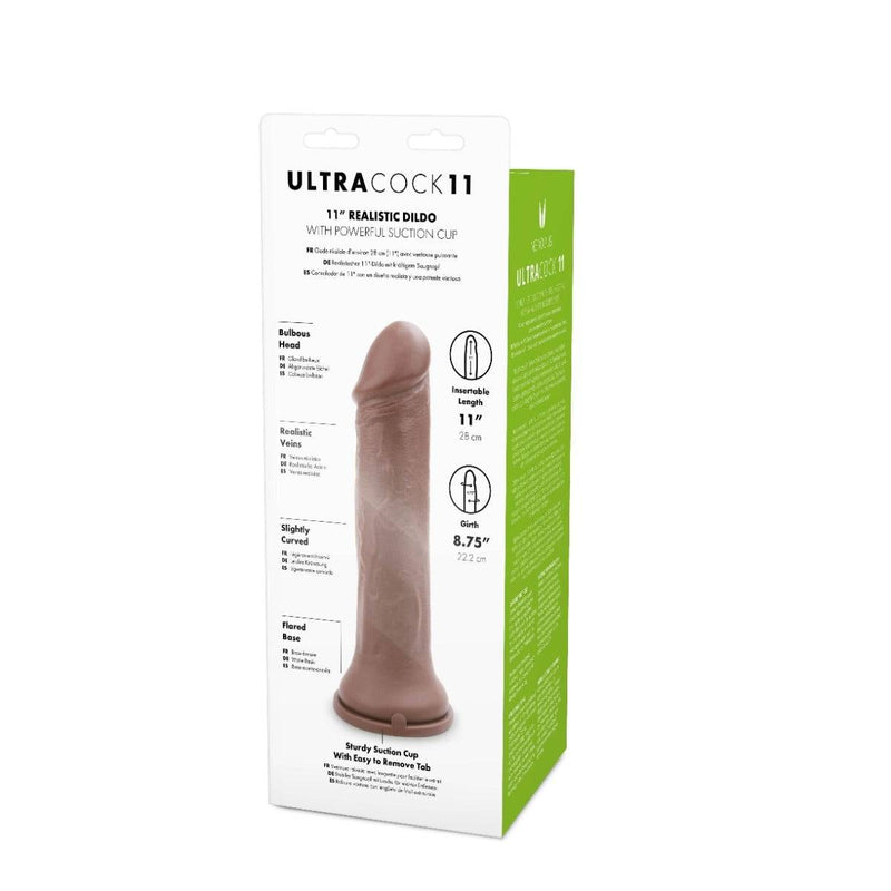 Load image into Gallery viewer, Me You Us Ultra Cock Caramel Realistic Dildo 11 Inch - Simply Pleasure
