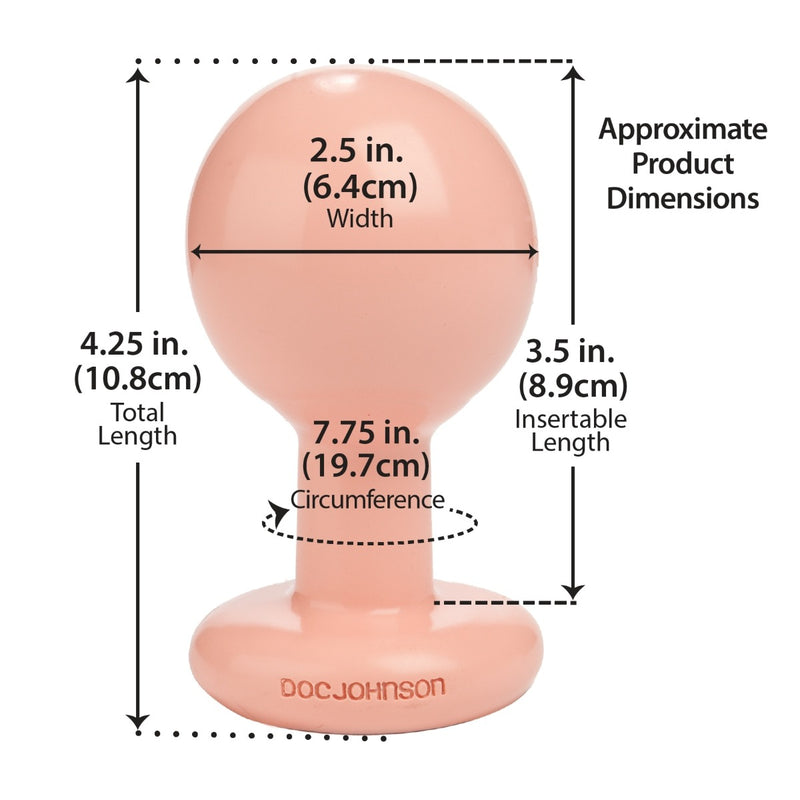 Load image into Gallery viewer, Doc Johnson The Classic Round Butt Plug Vanilla Medium
