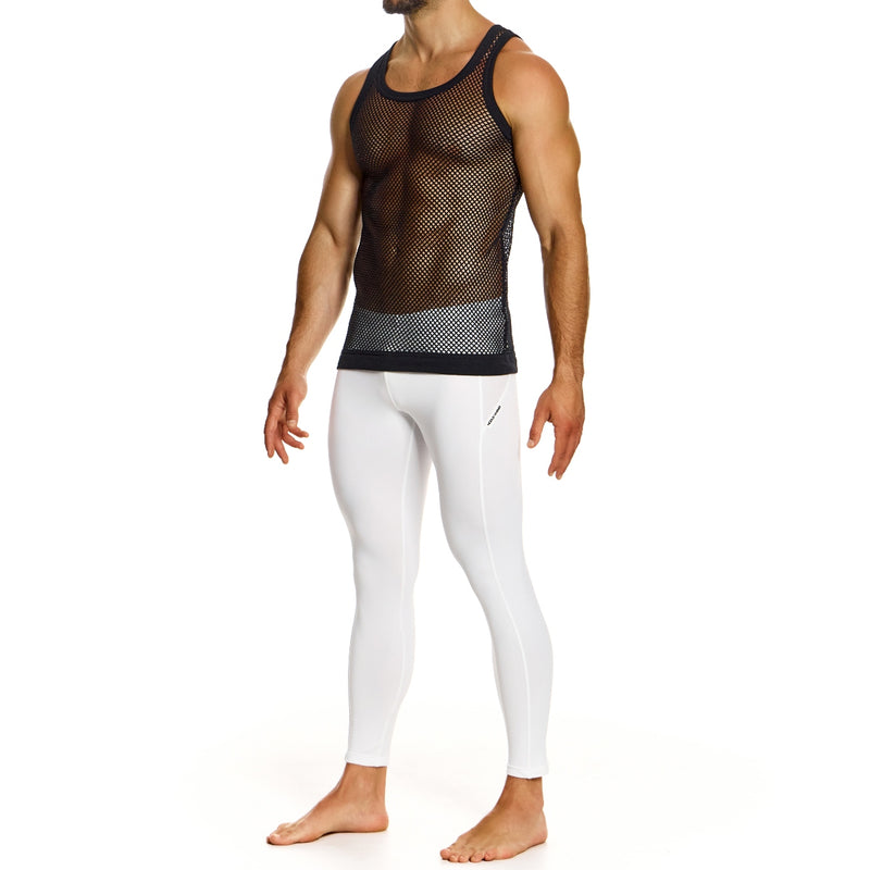 Load image into Gallery viewer, Modus Vivendi Mesh Through Tank Top Black

