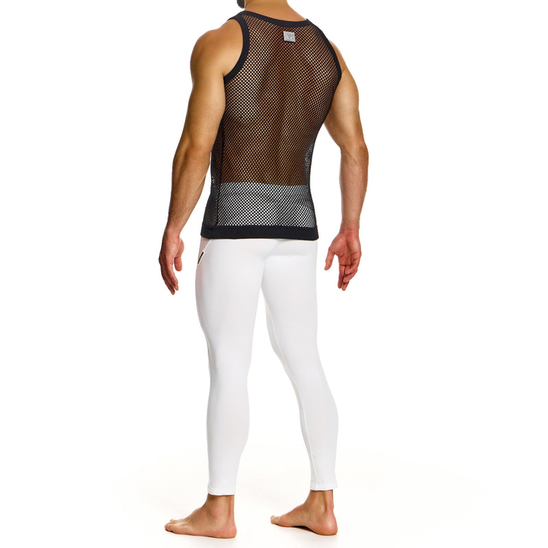 Load image into Gallery viewer, Modus Vivendi Mesh Through Tank Top Black
