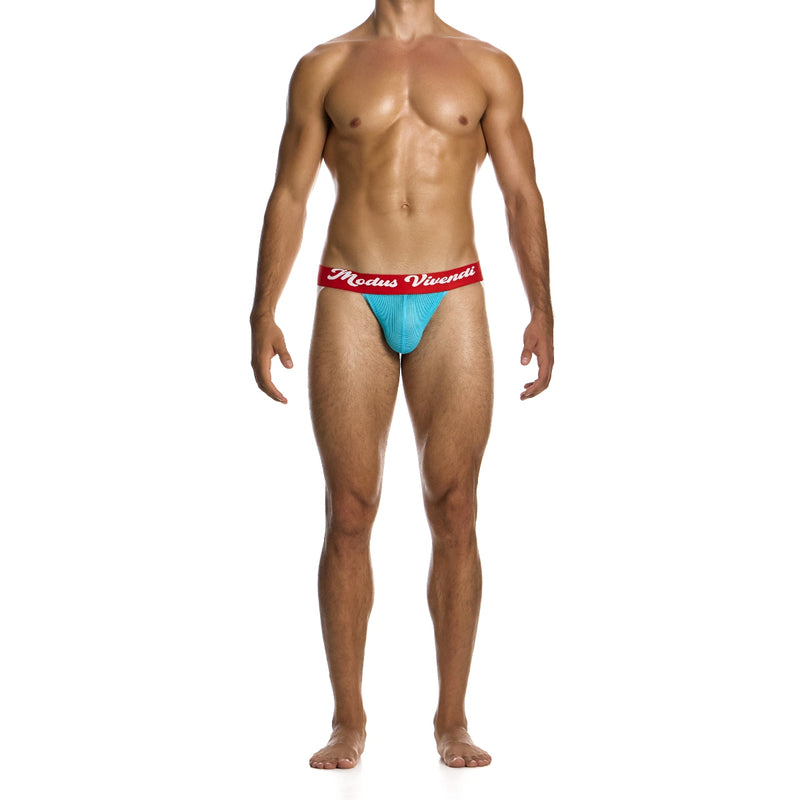 Load image into Gallery viewer, Modus Vivendi Retro Jock Strap Turquoise
