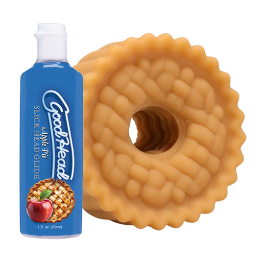 GoodHead Apple Pie Blow Job Stroker & Lube Set Vanilla