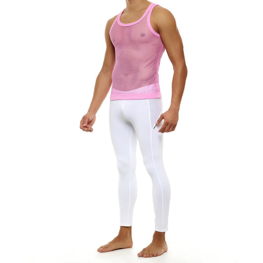 Modus Vivendi C-Through Tank Top Pink Neon