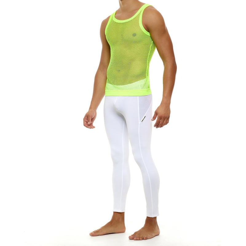 Load image into Gallery viewer, Modus Vivendi C-Through Tank Top Yellow Neon

