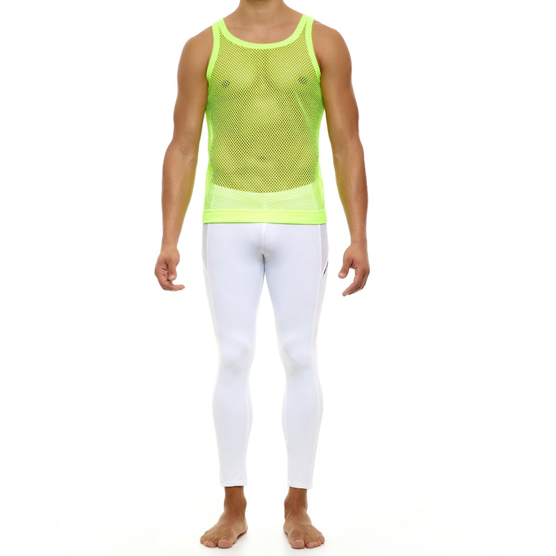 Load image into Gallery viewer, Modus Vivendi C-Through Tank Top Yellow Neon
