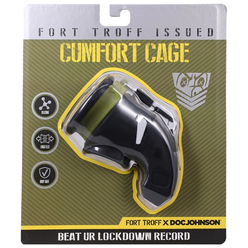 Load image into Gallery viewer, Fort Troff Cumfort Cage Cock Cage Black
