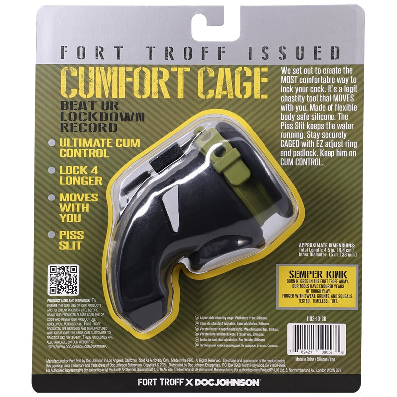 Load image into Gallery viewer, Fort Troff Cumfort Cage Cock Cage Black
