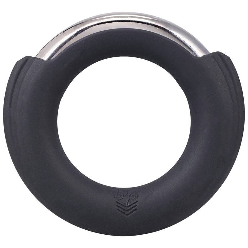 Load image into Gallery viewer, Fort Troff Pinch Zero Cock Ring Black Silver
