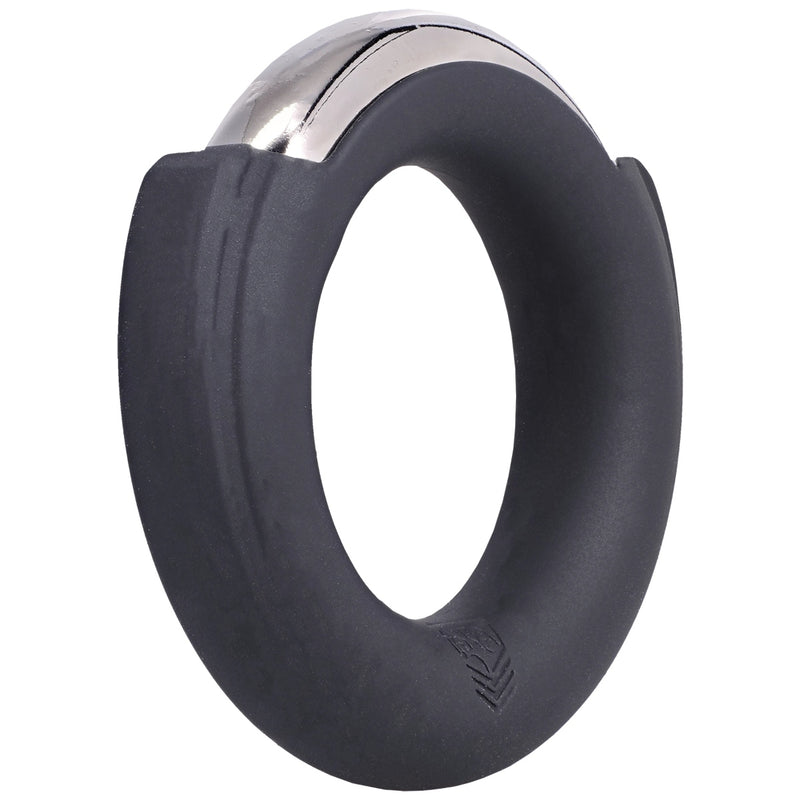 Load image into Gallery viewer, Fort Troff Pinch Zero Cock Ring Black Silver
