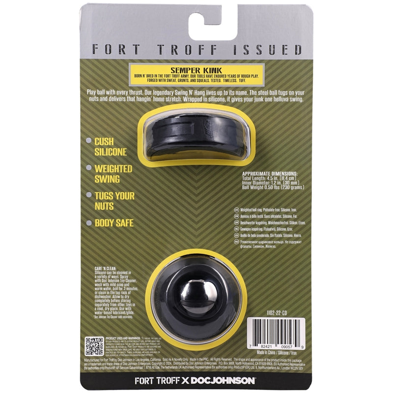 Load image into Gallery viewer, Fort Troff Swing N' Hang Ball Stretcher Black Silver
