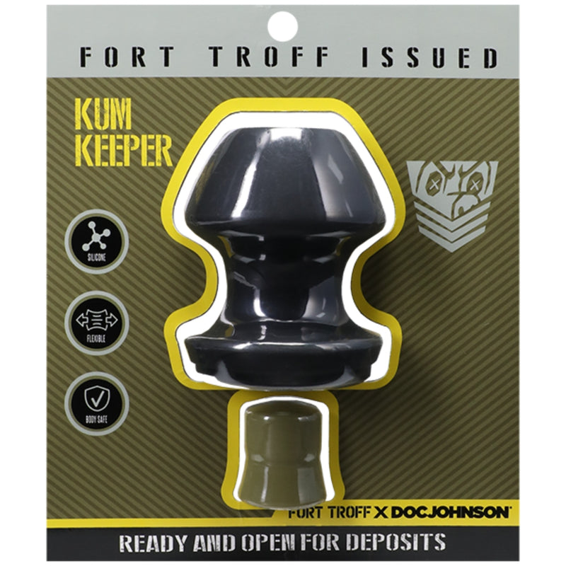 Load image into Gallery viewer, Fort Troff Kum Keeper Butt Plug Black Large
