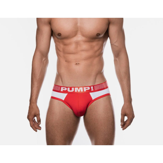 PUMP Ribbed Brief Red