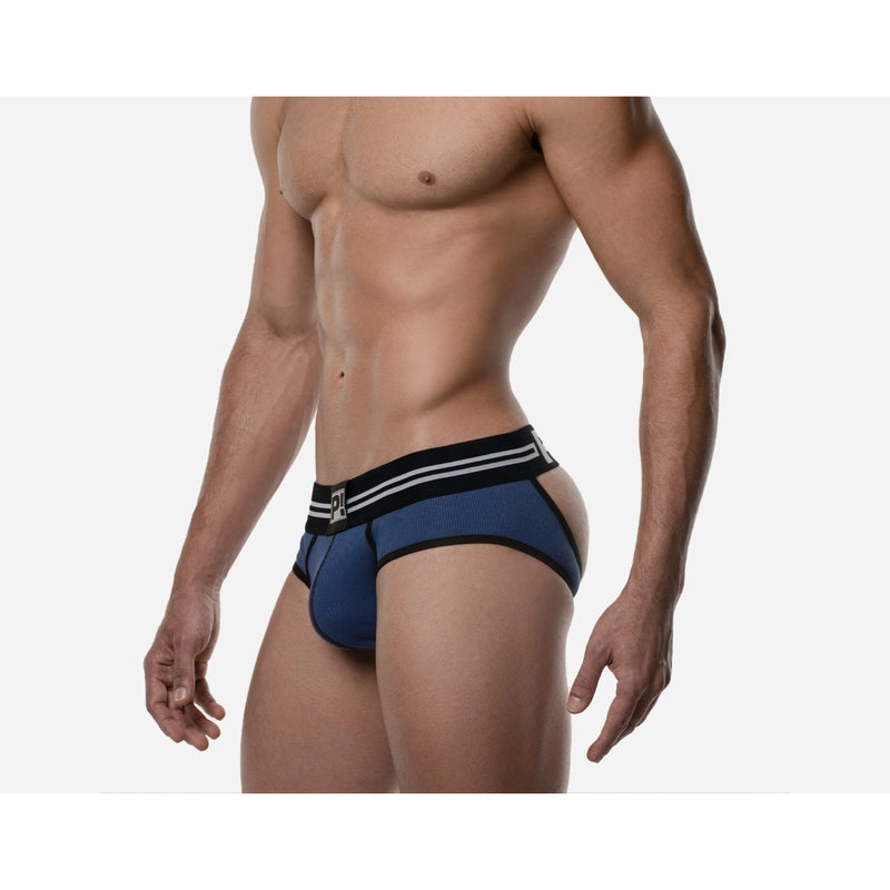 Load image into Gallery viewer, PUMP Round2 Backless Brief Blue
