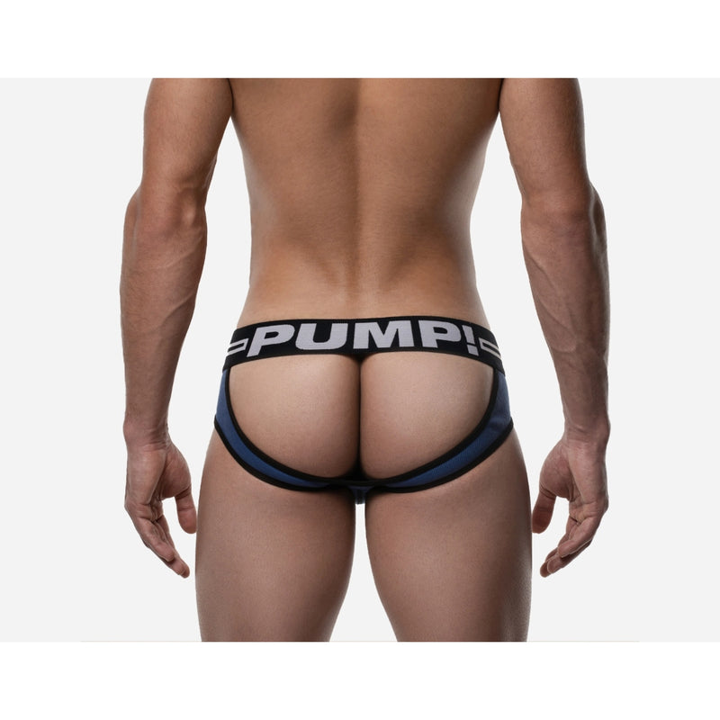 Load image into Gallery viewer, PUMP Round2 Backless Brief Blue
