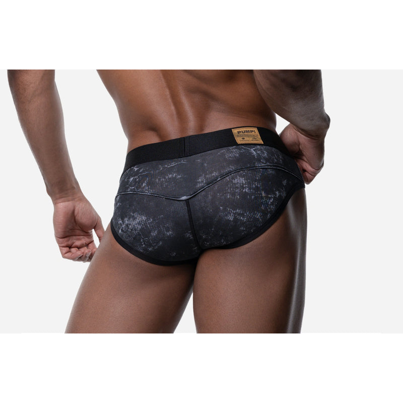 Load image into Gallery viewer, PUMP Black Washed Brief Black
