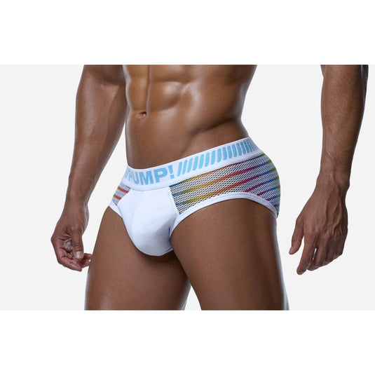 PUMP Prism Brief White Blue