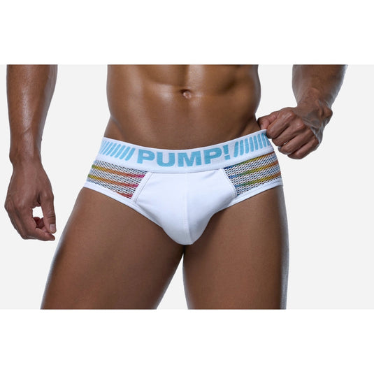 PUMP Prism Brief White Blue