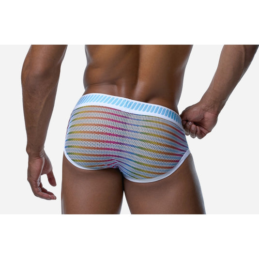 PUMP Prism Brief White Blue