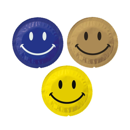 EXS Smiley Face Vegan Condoms 12 Pack
