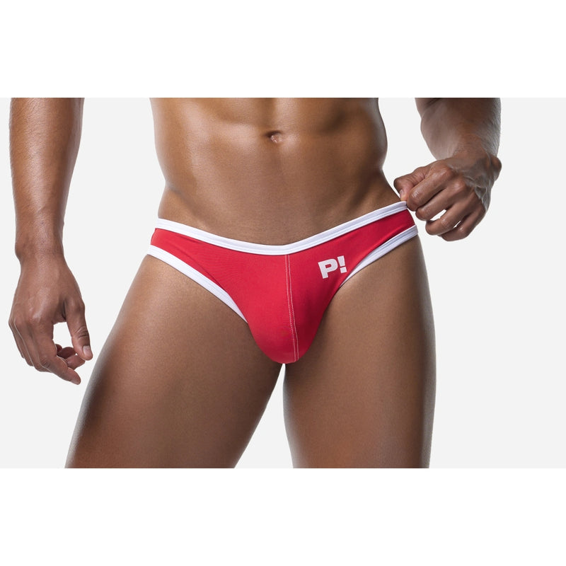Load image into Gallery viewer, PUMP Bay V-Cheeky Swim Brief Red
