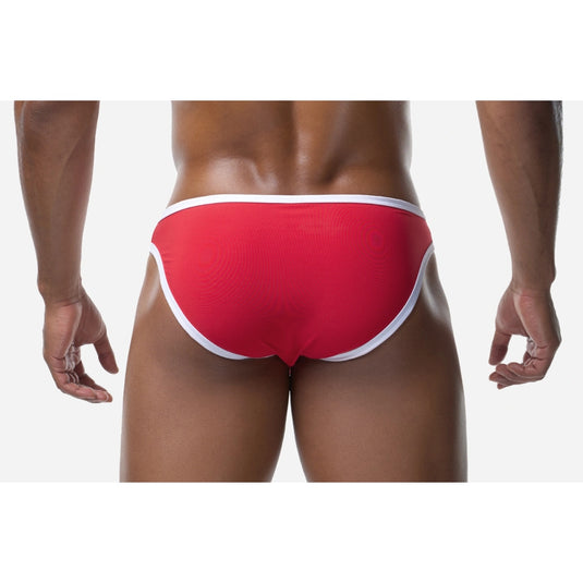 PUMP Bay V-Cheeky Swim Brief Red