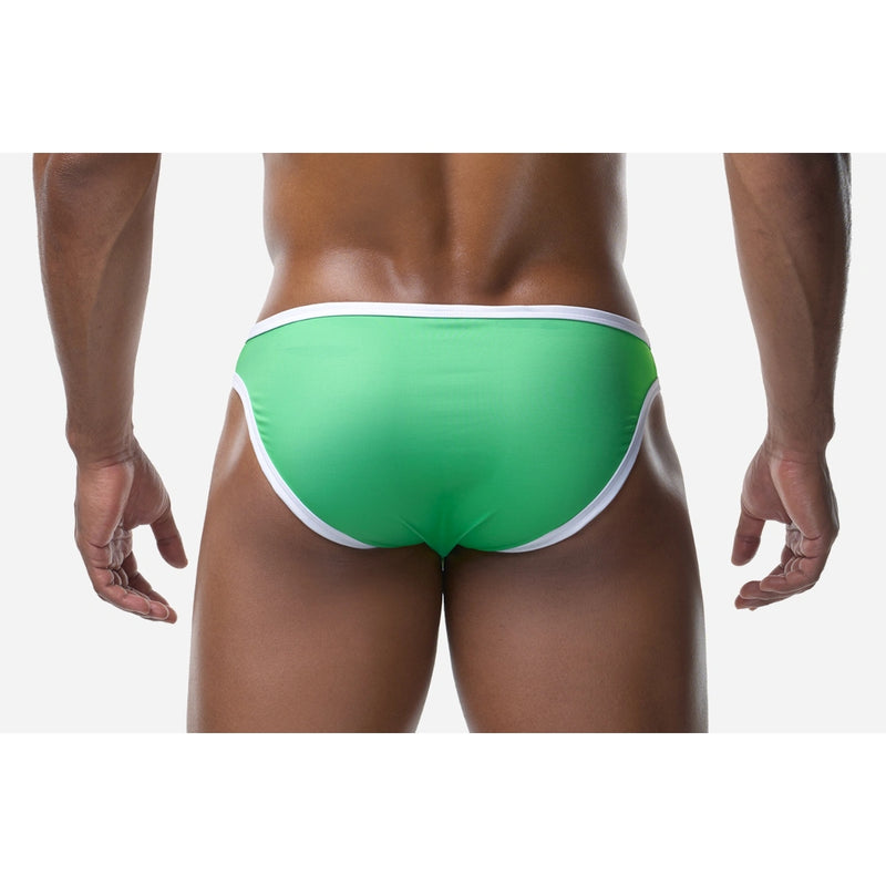Load image into Gallery viewer, PUMP Palm V-Cheeky Swim Brief Green
