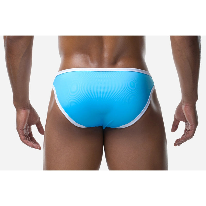 Load image into Gallery viewer, PUMP Dolphin V-Cheeky Swim Brief Blue
