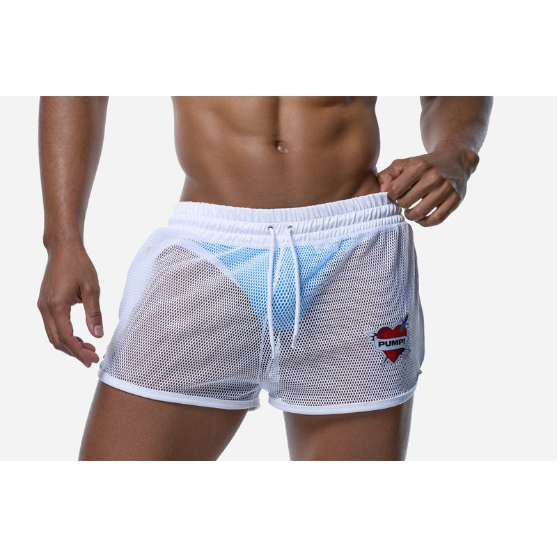 Load image into Gallery viewer, PUMP Mesh Short White
