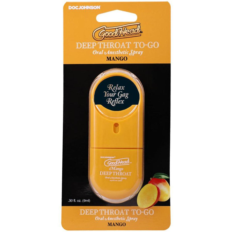 Load image into Gallery viewer, GoodHead Deep Throat To Go Spray Mango 30oz
