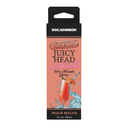 GoodHead Juicy Head Cocktails Dry Mouth Spray Peach Bellini 2oz
