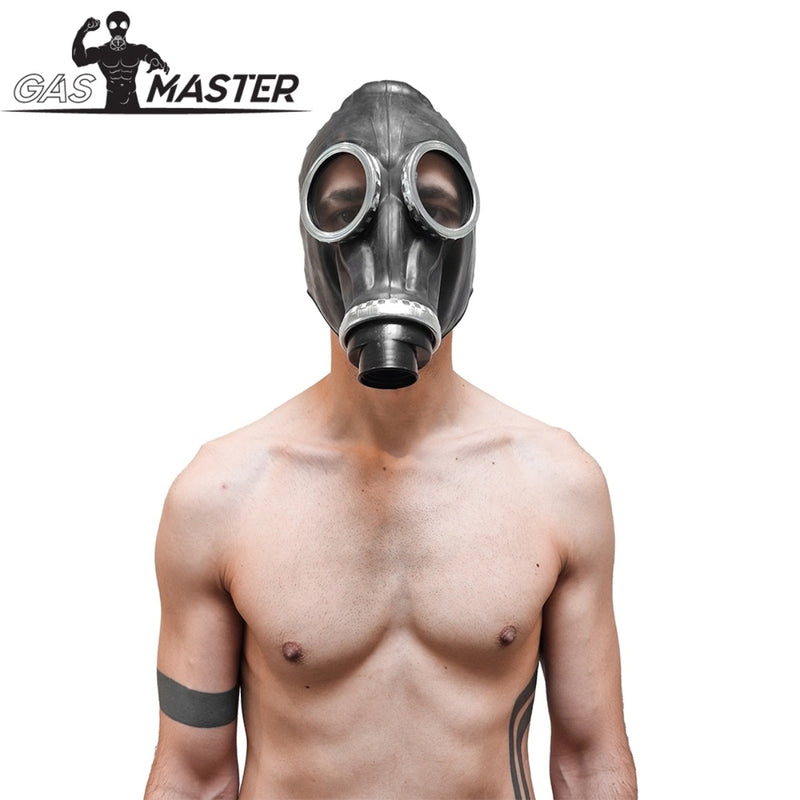 Load image into Gallery viewer, Gasmaster Full Rubber Gas Mask Black

