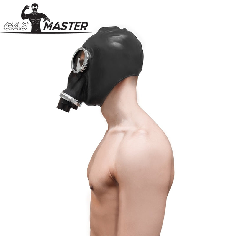 Load image into Gallery viewer, Gasmaster Full Rubber Gas Mask Black
