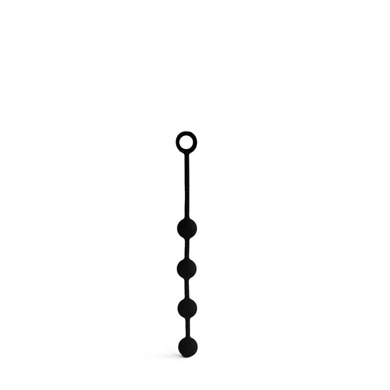 Load image into Gallery viewer, Brutus Pearls Silicone String Of Pearls Black Small 30mm
