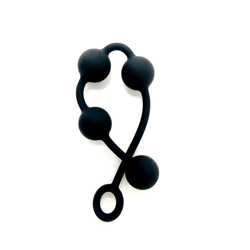 Load image into Gallery viewer, Brutus Pearls Silicone String Of Pearls Black Small 30mm
