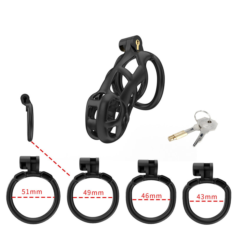 Load image into Gallery viewer, Cellmate Guardian Chastity Cage Size 3 Black
