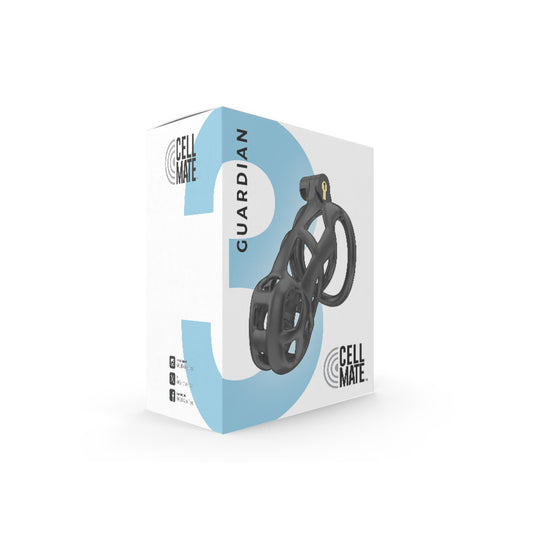 Cellmate Guardian Chastity Cage Size 3 Black