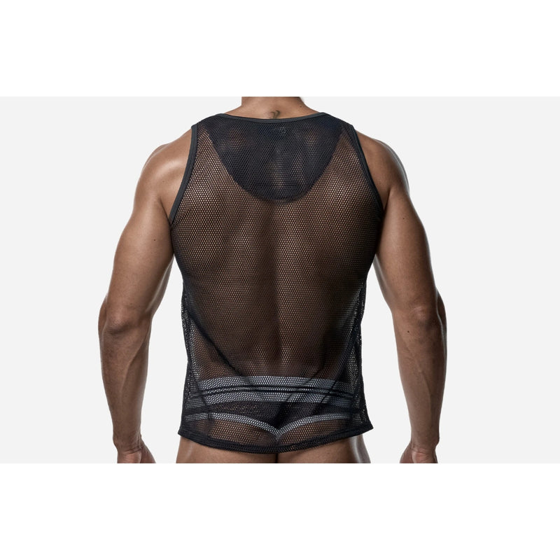 Load image into Gallery viewer, PUMP Mesh Tank Top Black
