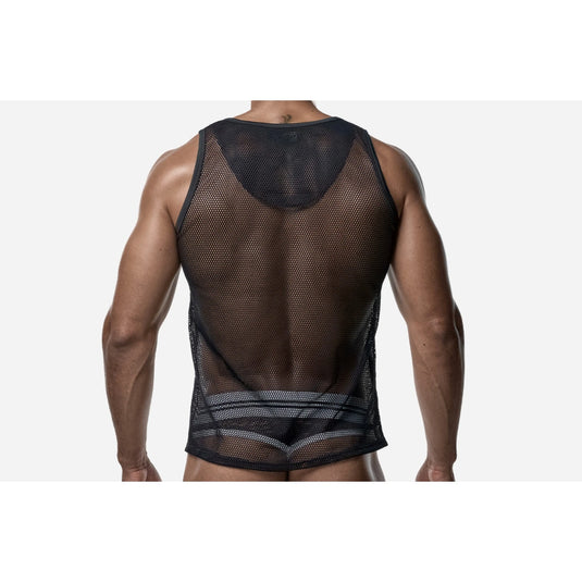 PUMP Mesh Tank Top Black