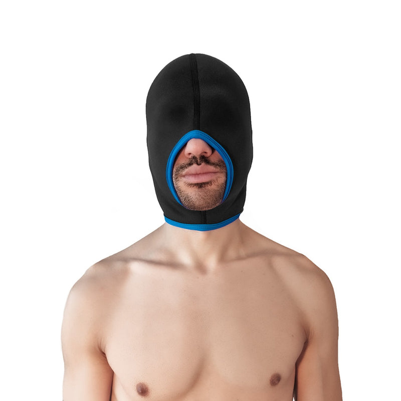 Load image into Gallery viewer, Brutus Blind Neoprene Face Fucker Hood Black Blue
