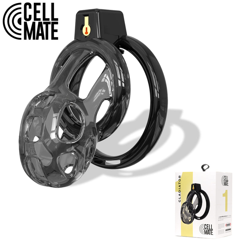 Load image into Gallery viewer, Cellmate Gladiator Soft Chastity Cage Size 1 Black
