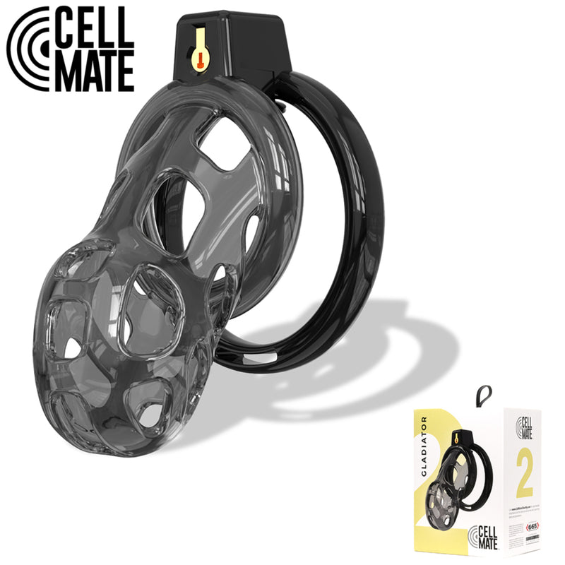 Load image into Gallery viewer, Cellmate Gladiator Soft Chastity Cage Size 2 Black
