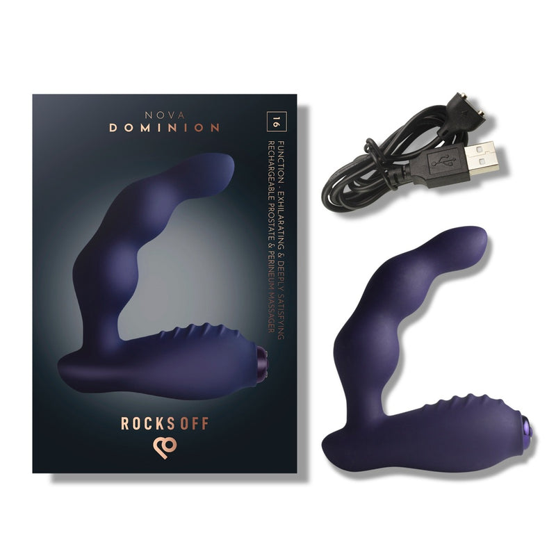 Load image into Gallery viewer, Rocks Off Dominion Rechargeable Prostate Massager Purple
