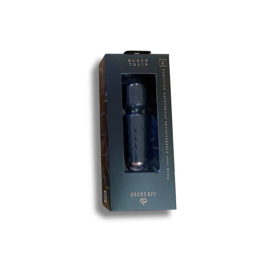 Rocks Off Rechargeable Mini Wand Black Tulip