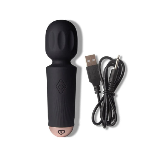 Rocks Off Rechargeable Mini Wand Black Tulip